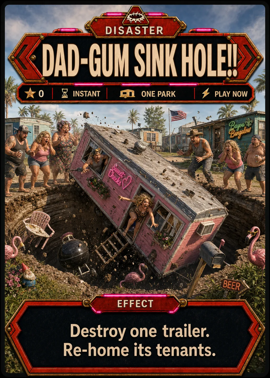 Dad-Gum Sink Hole Natural Disaster card